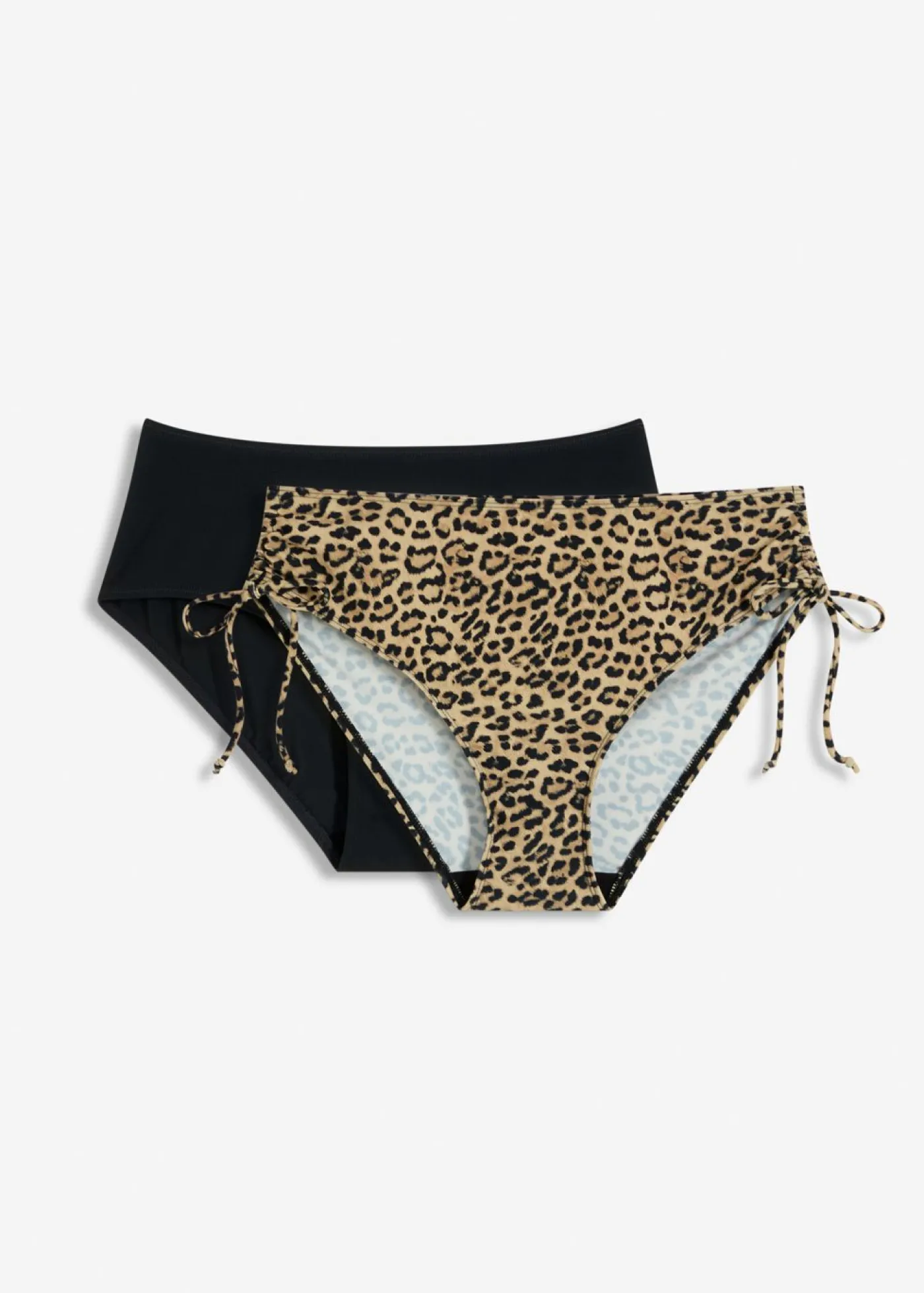 bonprix bonprix Braguita de bikini (2 unidades) estampado leo gris oscuro-beige Outlet
