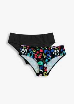 bonprix bonprix Braguita de bikini (2 unidades) Negro multicolor Clearance