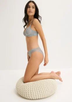 bonprix bonprix Braguita de encaje Gris-plata Best