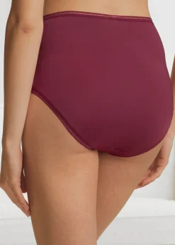 bonprix bonprix Braguita de talle alto Negro-burdeos New