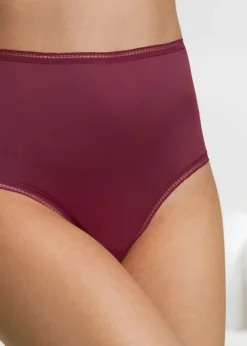 bonprix bonprix Braguita de talle alto Negro-burdeos New