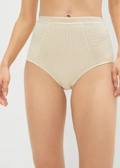 bonprix bonprix Braguita de talle alto (2 unidades) Negro + canela Outlet