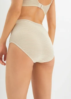 bonprix bonprix Braguita de talle alto (2 unidades) Negro + canela Outlet