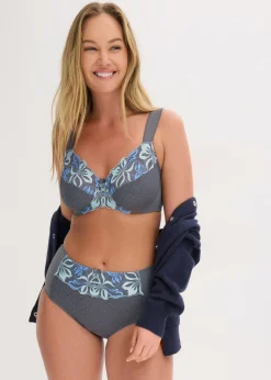 bonprix bonprix Braguita moldeadora con bordado delicado Gris granito Clearance
