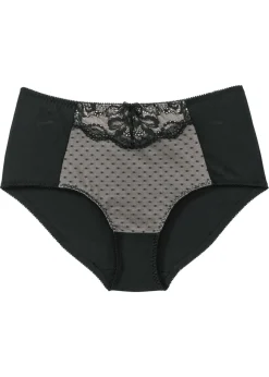 bonprix bonprix Braguita moldeadora con encaje Negro-beige arena New