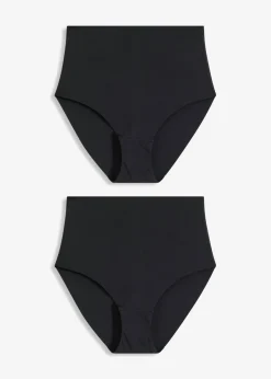 bonprix bonprix Braguita moldeadora sin costuras Ultra Light (2 unidades) Negro Best