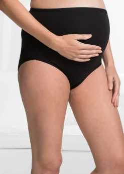 bonprix bonprix Braguita premamá de algodón orgánico (2 unidades) Blanco-negro Online