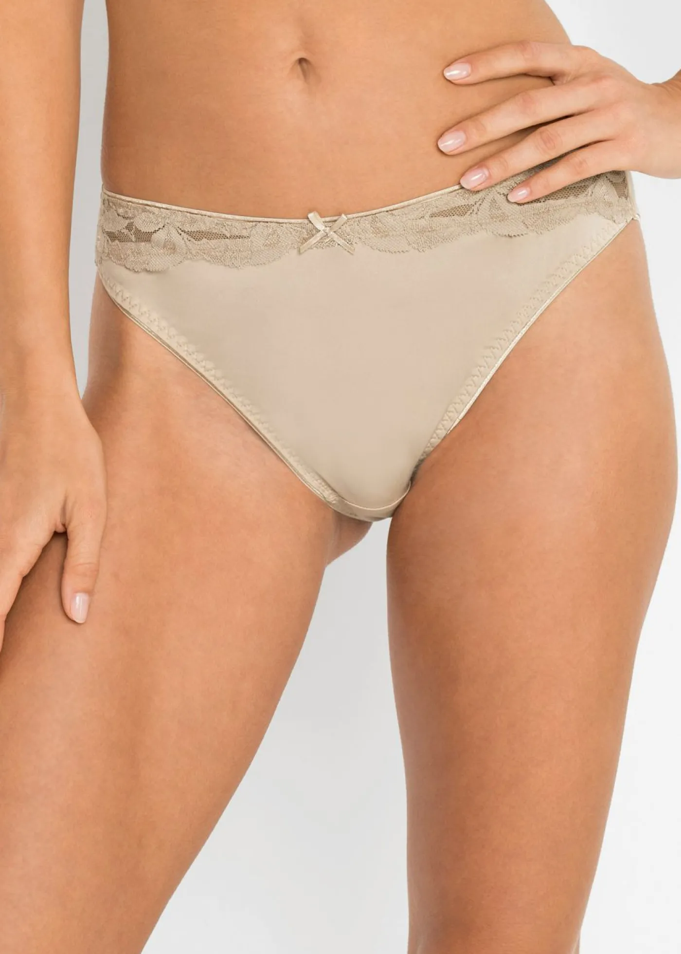 bonprix bonprix Braguitas (3 unidades) negro - blanco - piel Outlet