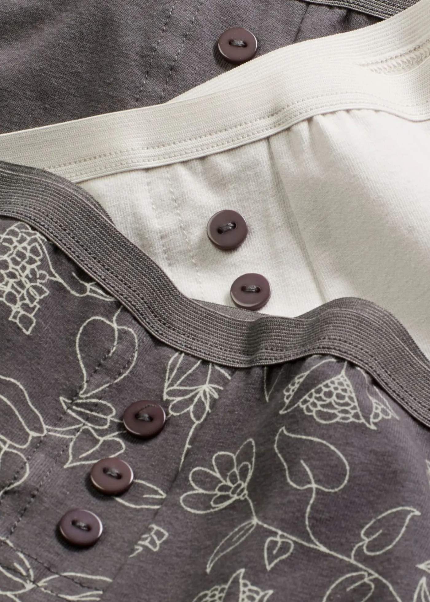 bonprix bonprix Braguitas bóxer largas de mujer (4 unidades) Gris estampado New