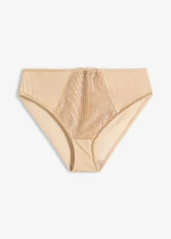 bonprix bonprix Braguitas con bordado brillante Beige pardo Sale
