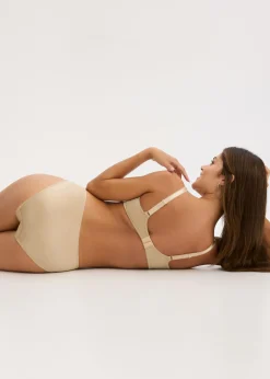 bonprix bonprix Braguitas con bordado brillante Beige pardo Sale
