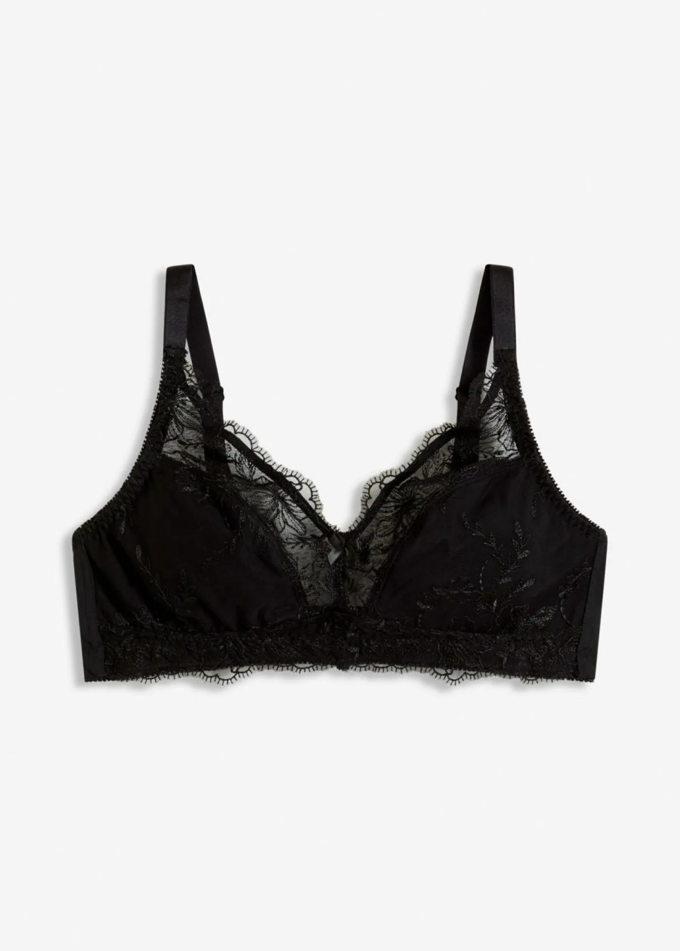 bonprix bonprix Bralette con bordado Negro