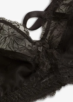 bonprix bonprix Bralette con bordado Negro