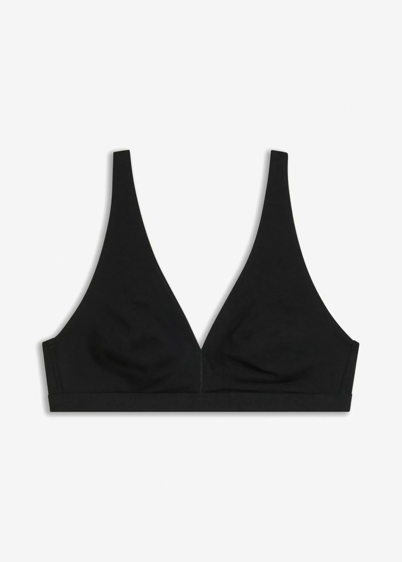 bonprix bonprix Bralette de algodón orgánico sin aros Negro