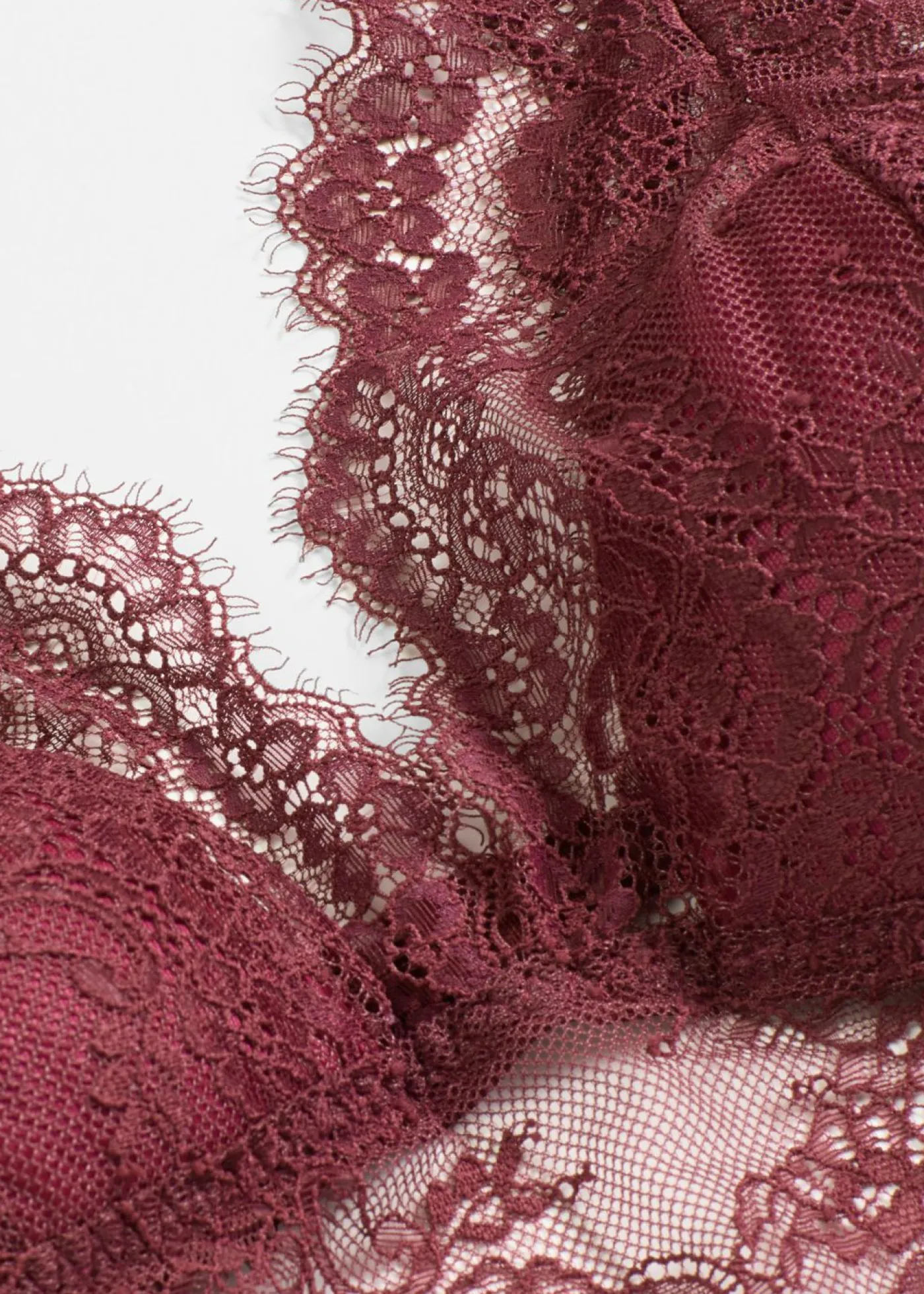 bonprix bonprix Bralette de encaje delicado rojo avellana