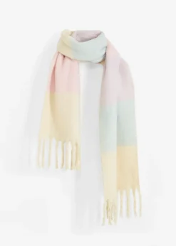 bonprix bonprix Bufanda púrpura-crema-azul pálido-rosa pálido Clearance