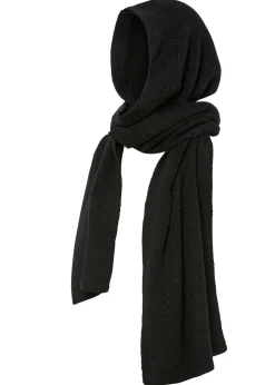 bonprix bonprix Bufanda con capucha con efecto brillante Negro Discount
