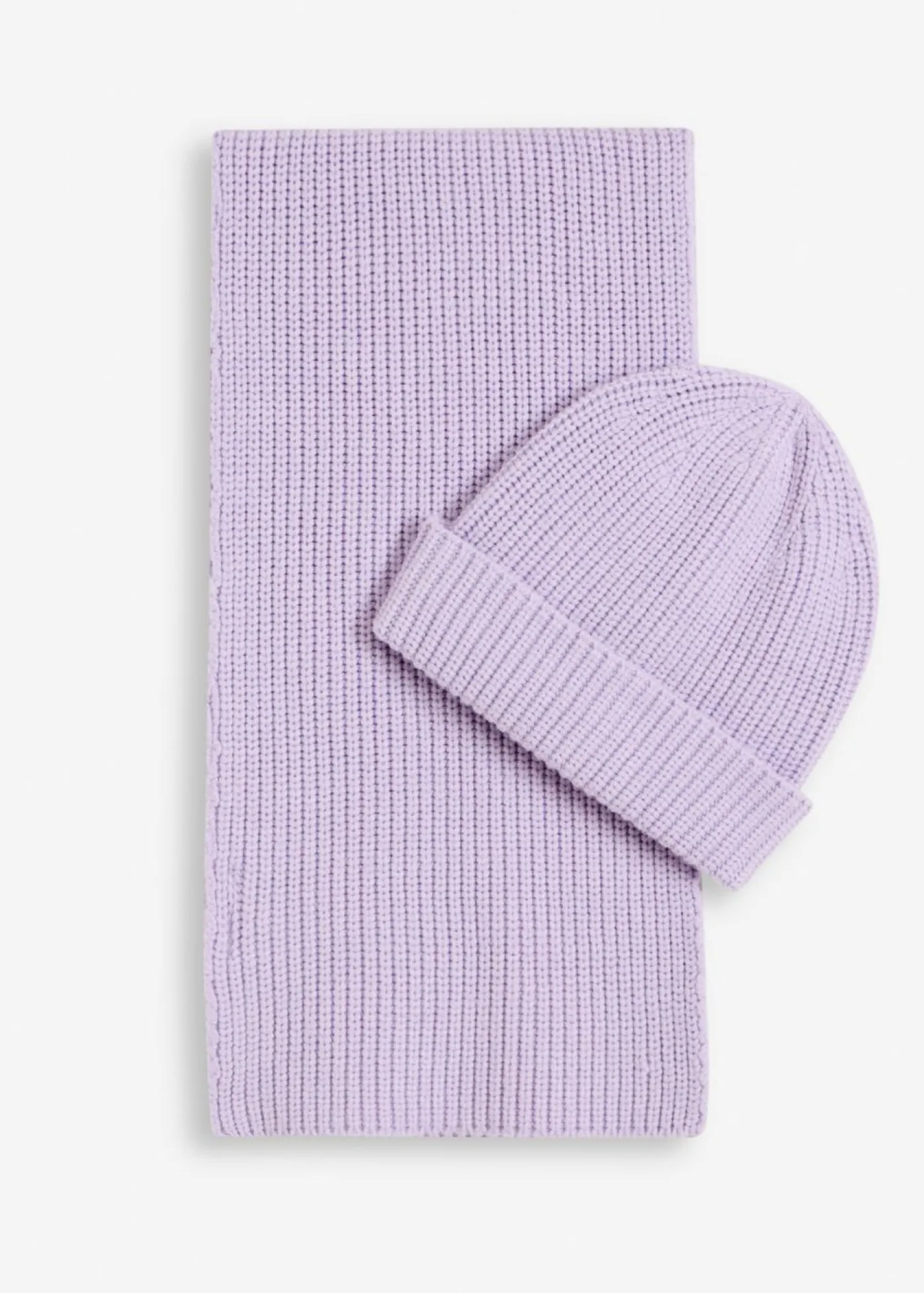 bonprix bonprix Bufanda y gorro (conjunto de 2 piezas) lila pastel