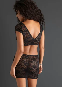 bonprix VENUS Bustier + falda (conjunto de 2 piezas) Negro Online