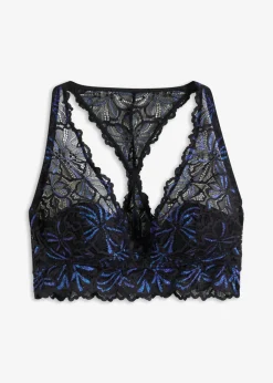 bonprix bonprix Bustier con hilo brillante Negro Online