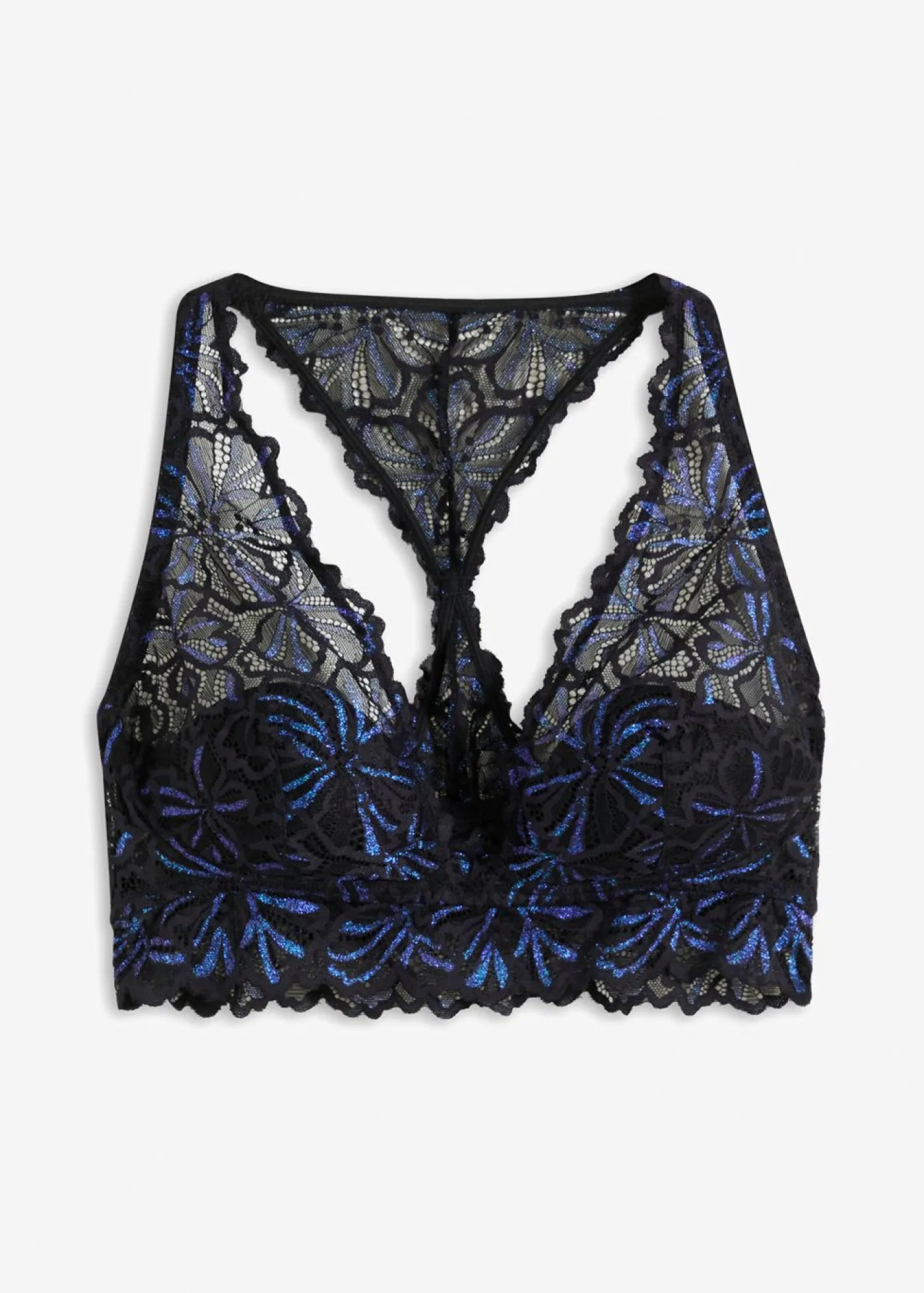 bonprix bonprix Bustier con hilo brillante Negro Online