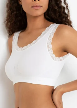 bonprix bonprix Bustier Feel Comfort sin costuras (2 unidades) 2x blanco Clearance