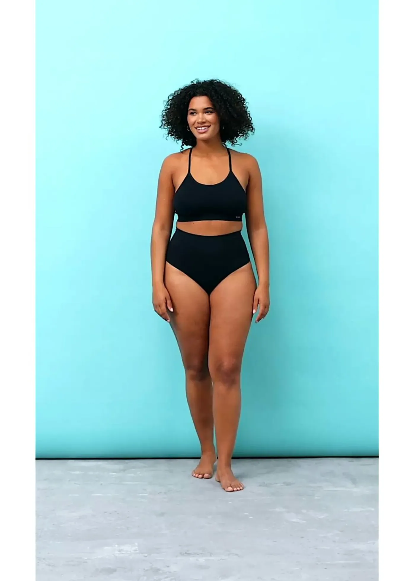 bonprix bonprix Bustier Feel Comfort sin costuras con espalda nadadora Negro Hot