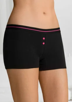 bonprix bonprix Bóxer de mujer (4 unidades) Negro Outlet