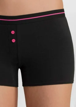 bonprix bonprix Bóxer de mujer (4 unidades) Negro Outlet