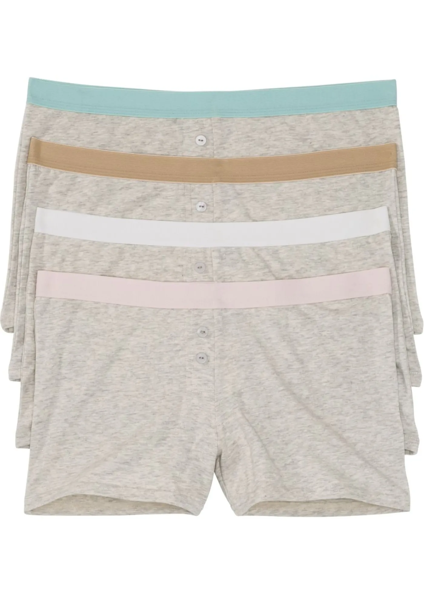 bonprix bonprix Bóxer de mujer (4 unidades) Crudo jaspeado/multicolor Sale