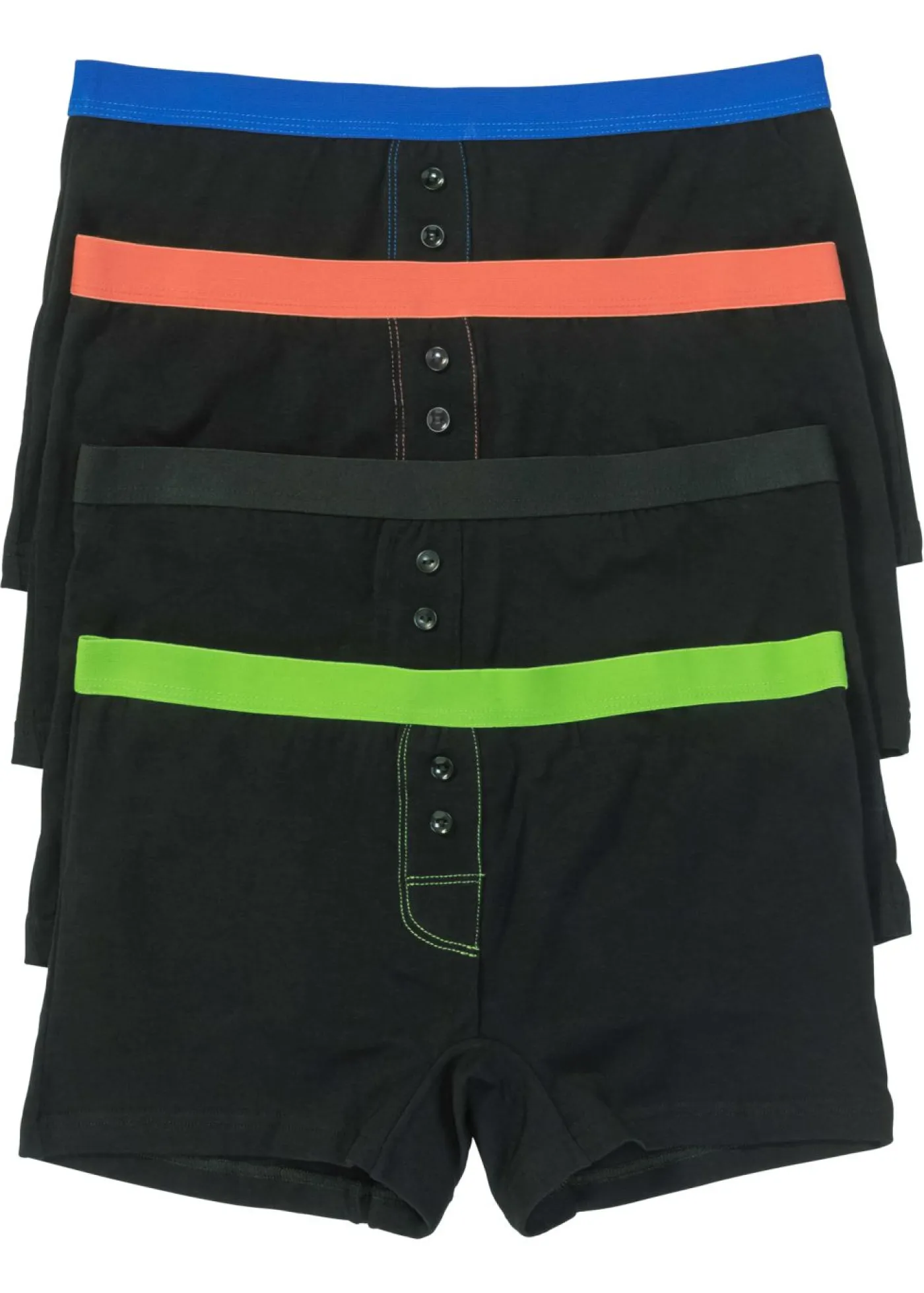 bonprix bonprix Bóxer de mujer (4 unidades) Negro/colorido Online
