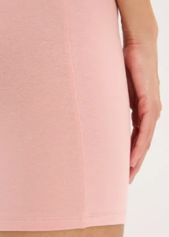 bonprix bonprix Bóxer largo de mujer con algodón orgánico (3 unidades) rosa vintage-pizarra-blanco Hot