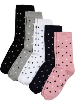 bonprix bonprix Calcetines Gris jaspeado-rosa ceniza-negro Sale