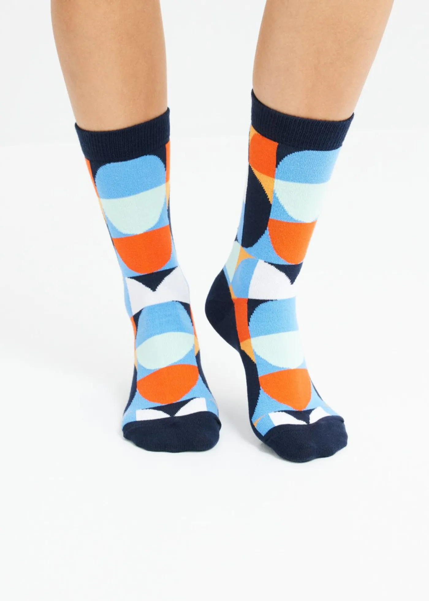 bonprix bonprix Calcetines con algodón orgánico (4 pares) Azul marino Discount