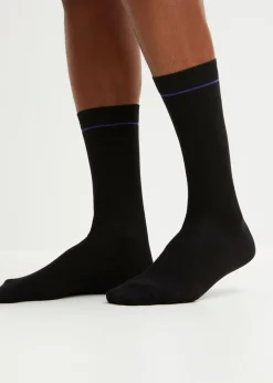 bonprix bonprix Calcetines con algodón orgánico (6 pares) Negro de rayas Discount
