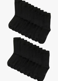 bonprix bonprix Calcetines de algodón orgánico (20 pares) Negro Sale