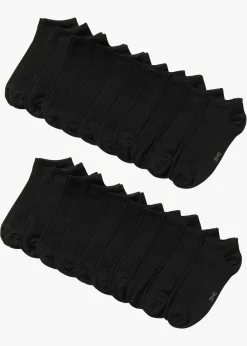 bonprix bonprix Calcetines deportivos con algodón orgánico (20 pares) Negro