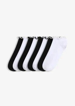 bonprix bonprix Calcetines deportivos de algodón orgánico (8 pares) Blanco-negro Hot