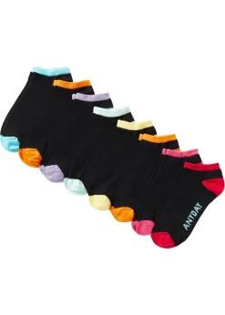bonprix bonprix Calcetines deportivos de algodón orgánico (8 pares) Negro multicolor Hot