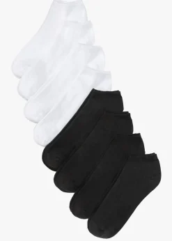 bonprix bonprix Calcetines deportivos de algodón orgánico (8 pares) Negro-blanco Discount