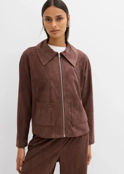 bonprix bonprix Camisa de ante sintético marrón Clearance