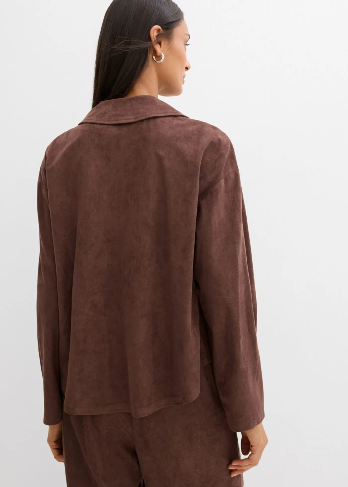 bonprix bonprix Camisa de ante sintético marrón Clearance
