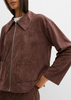 bonprix bonprix Camisa de ante sintético marrón Clearance