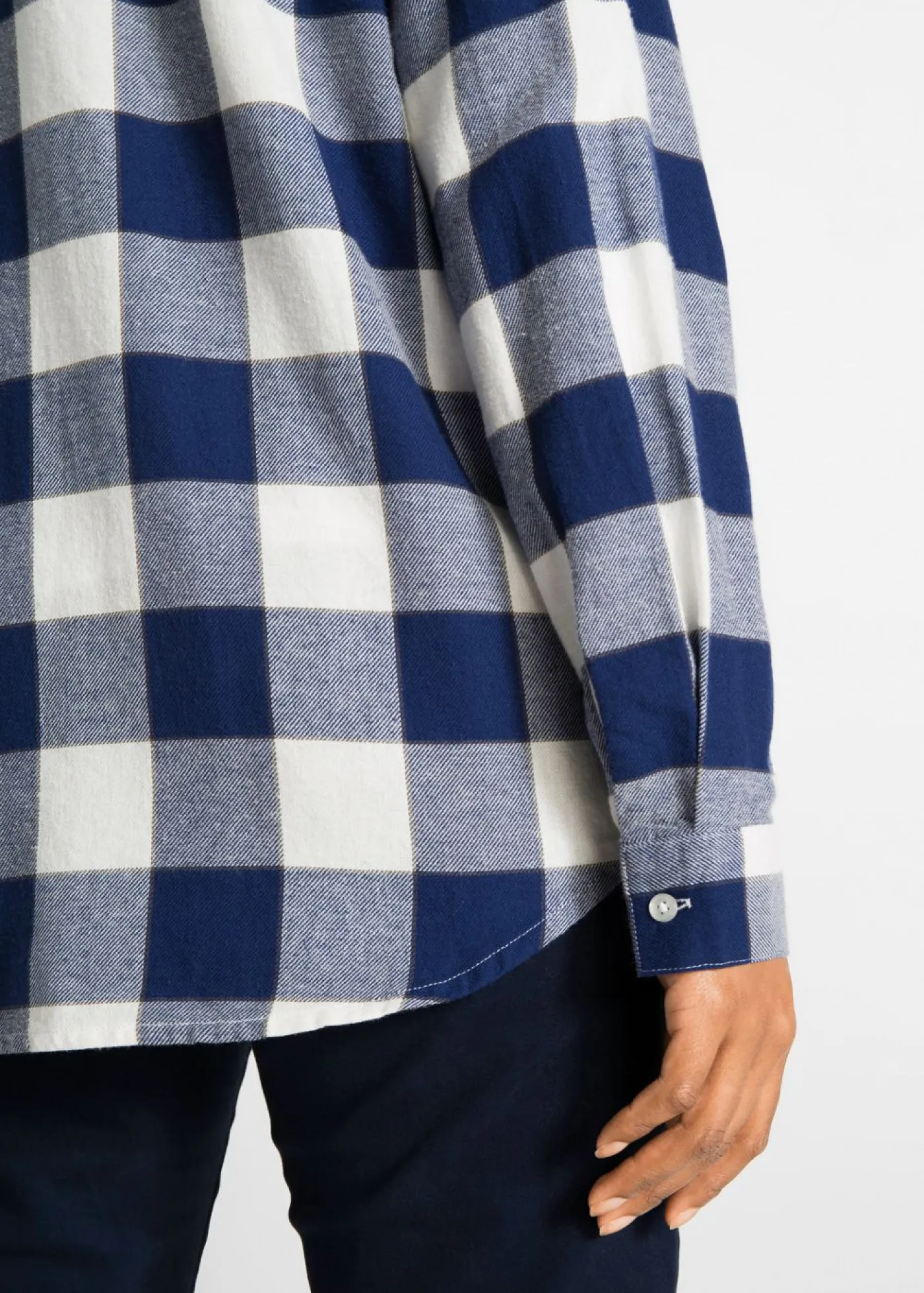bonprix bonprix Camisa de franela azul medianoche. a cuadros Hot