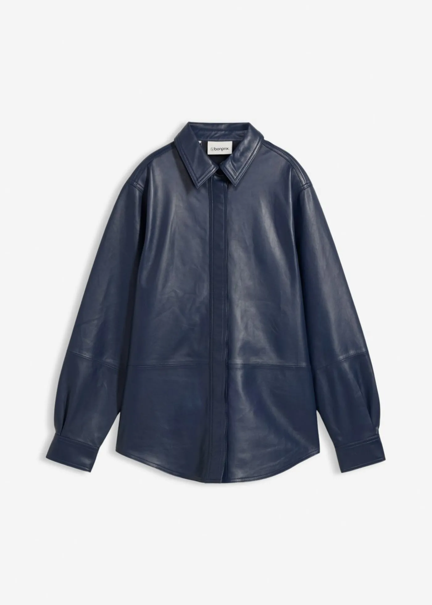 bonprix bonprix Camisa de napa de cordero Azul marino New