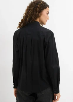 bonprix bonprix Camisa oversize con bolsillo en contraste estampado leo negro Best