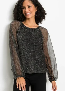 bonprix bonprix Camiseta Negro-plata Online