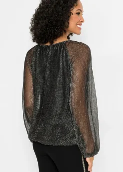 bonprix bonprix Camiseta Negro-plata Online