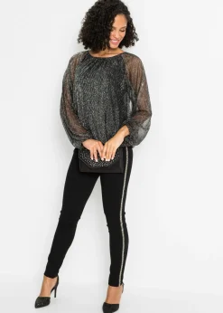 bonprix bonprix Camiseta Negro-plata Online