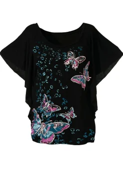 bonprix bonprix Camiseta Negro estampado
